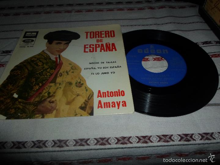 Discos de vinilo: TORERO DE ESPA&Ntilde;A ANTONIO AMAYA - Foto 1