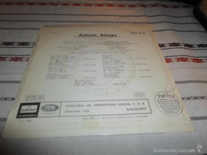 Discos de vinilo: TORERO DE ESPA&Ntilde;A ANTONIO AMAYA - Foto 2
