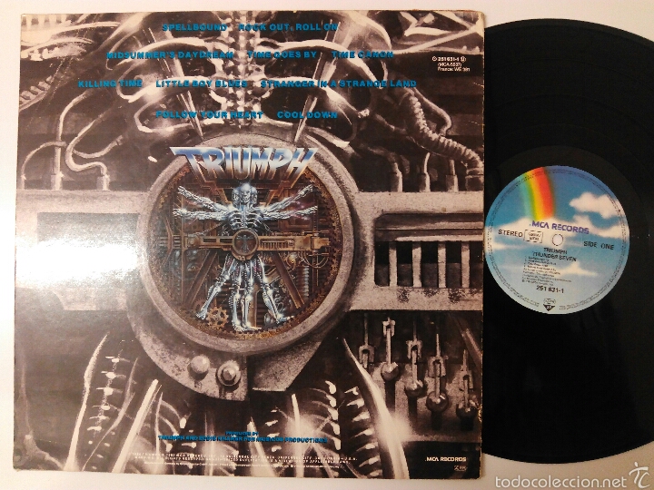 Discos de vinilo: Triumph, Thunder seven 1985 - Foto 2