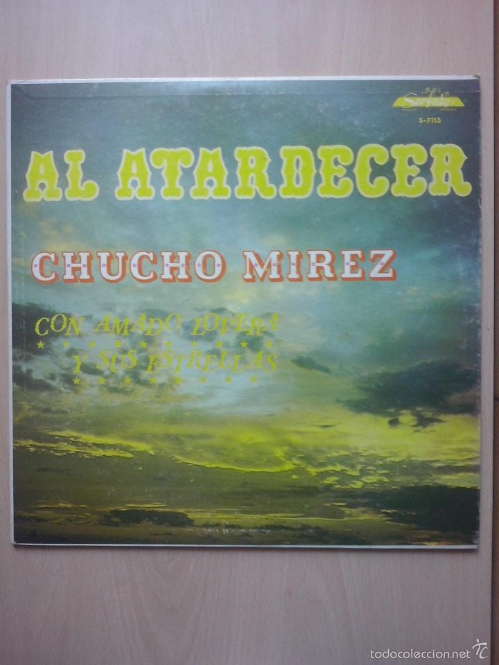 Disques de vinyle: chucho mirez con amado lovera y sus estrellas- al atardecer- lp serfaty venezuela