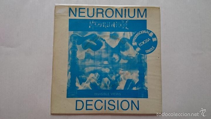 Discos de vinilo: NEURONIUM - DECISION / FULLNESS (PROMO 1983) - Foto 1