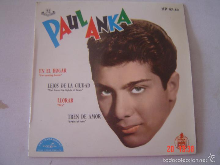 Discos de vinilo: PAUL ANKA- EN EL HOGAR- 1962 - Foto 1