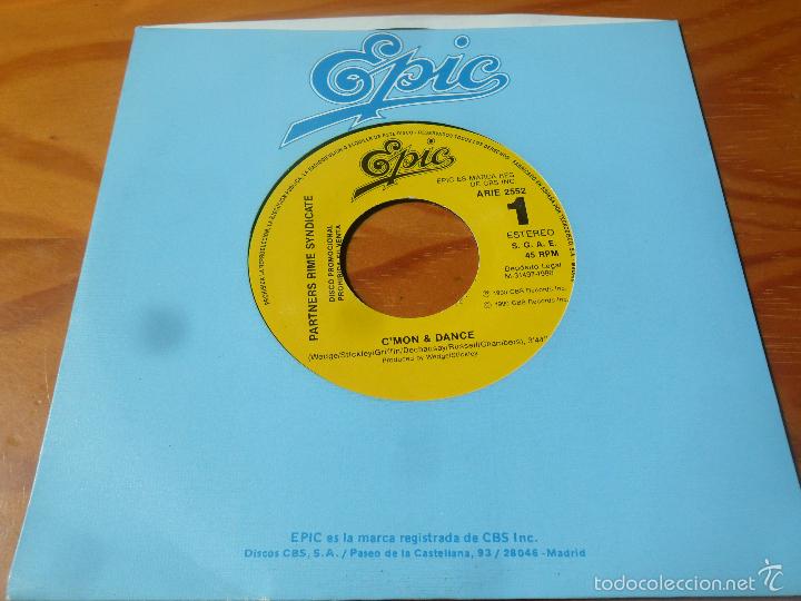 Discos de vinilo: PARTNERS RIME SYNDICATE - CMON & DANCE - - Foto 1