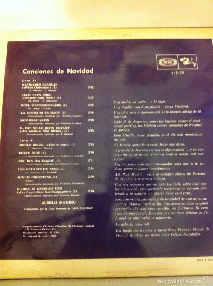 Discos de vinilo: mireille mathieu - No&euml;l - 1968 - Foto 2