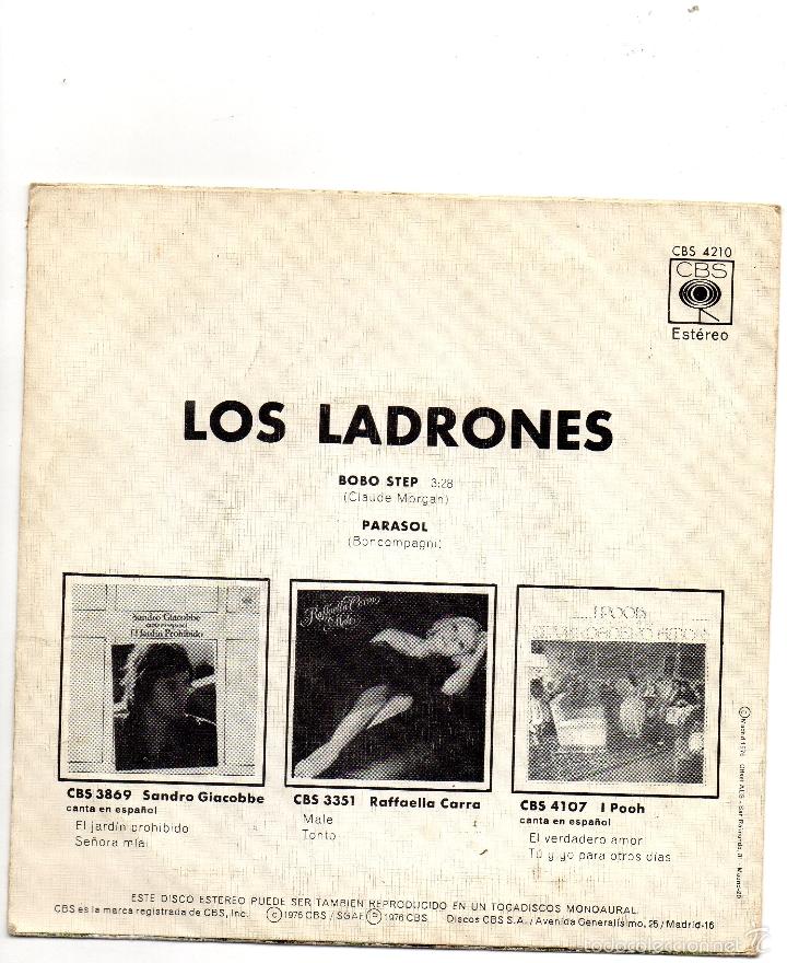 Discos de vinilo: LOS LADRONES - BOBO STEP - SINGLE - Foto 2