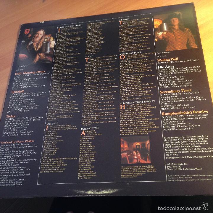 Discos de vinilo: SHAWN PHILLIPS (RUMPLESTILTSKINS RESOLVE) LP USA 1976 (B-13) - Foto 4