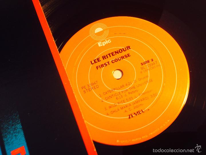 Discos de vinilo: LEE RITENOUR (FIRST COURSE) LP 1976 USA (B-11) - Foto 2