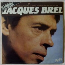 Discos de vinilo: JACQUES BREL, IDEM (MOVIEPLAY 1981) 2 X LP ESPAÑA - NE ME QUITTE PAS AMSTERDAM J'AIMAIS EXITOS