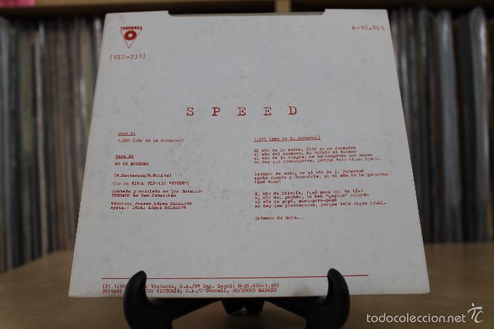 Discos de vinilo: SPEED -SG- 1985 80S SPAIN - Foto 2