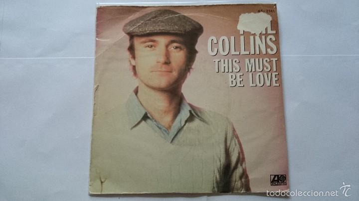 Discos de vinilo: PHIL COLLINS - THIS MUST BE LOVE / THUNDER AND LIGHTNING (1981) - Foto 1