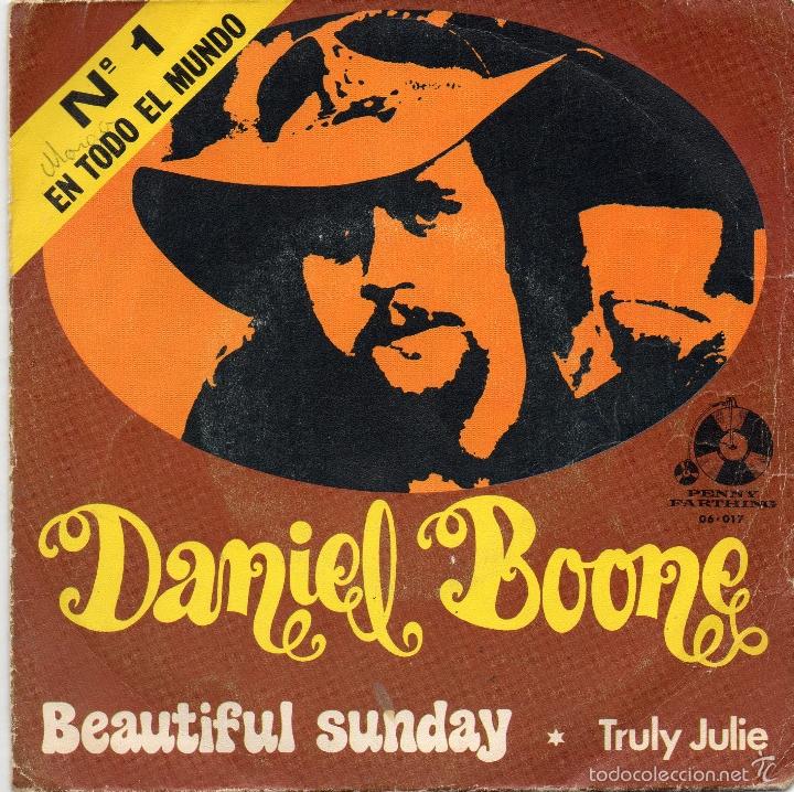 Discos de vinilo: DANIEL BOONE - BEAUTIFUL SUNDAY - SINGLE - Foto 1