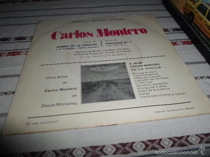 Discos de vinilo: CARLOS MONTERO ZAMBA DE LA PENSION - Foto 2