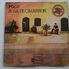 Discos de vinilo: POCO - ROSE OF CIMARRON (ROSA DE CIMARRON) / TULSA TURNAROUND (1976). Lote 56402011