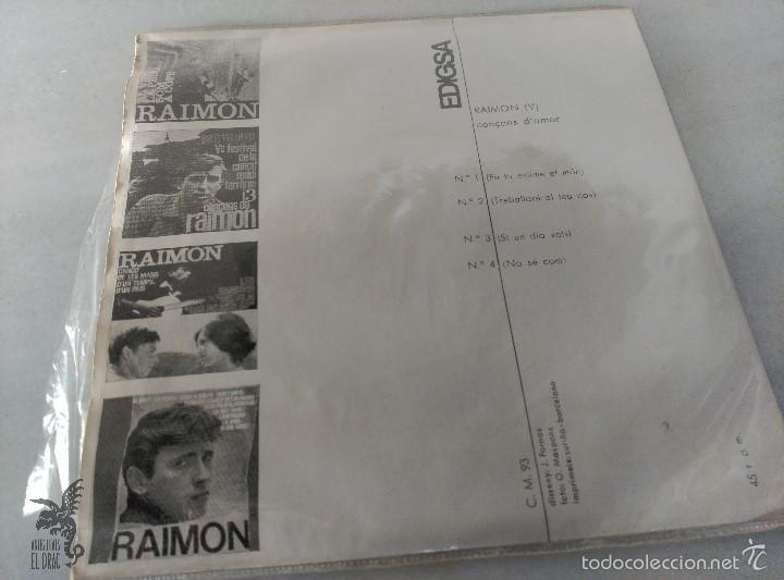 Discos de vinilo: RAIMON CAN&Ccedil;ONS DAMOR EDIGSA - Foto 2