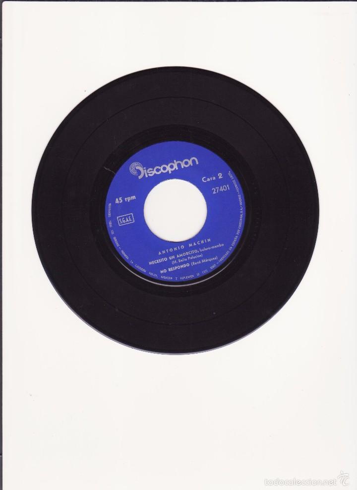 Discos de vinilo: DISCO SINGLE VINILO -  ANTONIO MACHIN -  1963 - Foto 3
