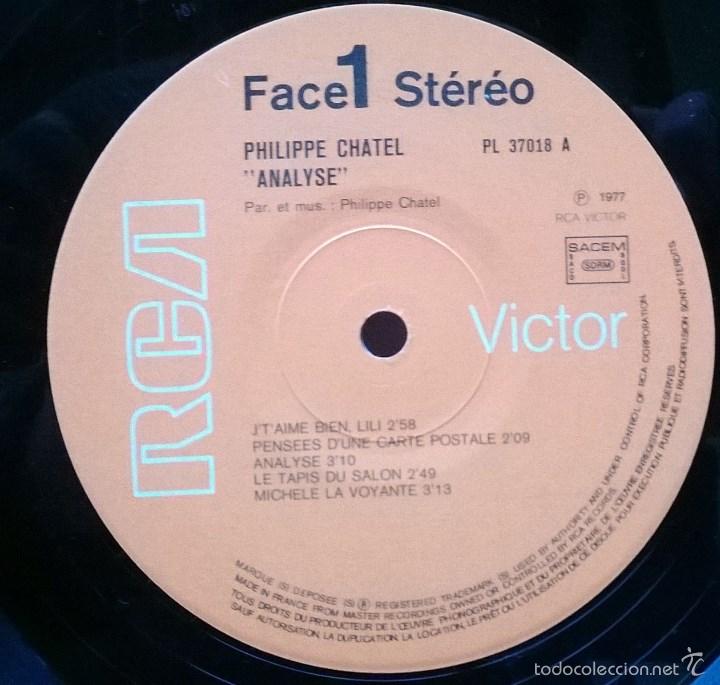 Discos de vinilo: Philippe Chatel, Analyse. RCA, France 1977 LP + doble carpeta - Foto 4