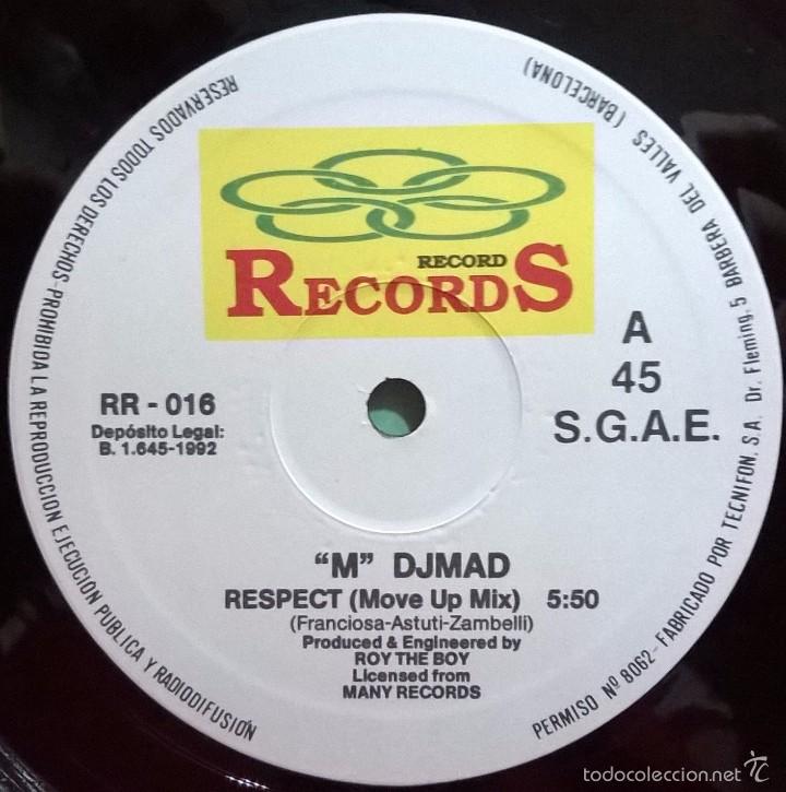 Discos de vinilo: M DJ MAD, R.E.S.P.E.C.T. , Record Records- RR-016 - Foto 3