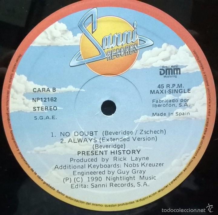 Discos de vinilo: PRESENT HISTORY, ALWAYS, SANNI RECORDS-NP12162 - Foto 3
