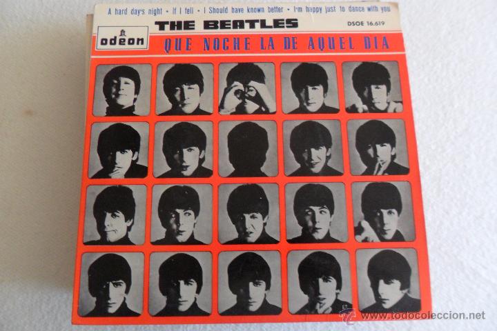 Discos de vinilo: BEATLES - A HARD DAYS NIGHT + 3 EP 1964 - Foto 1