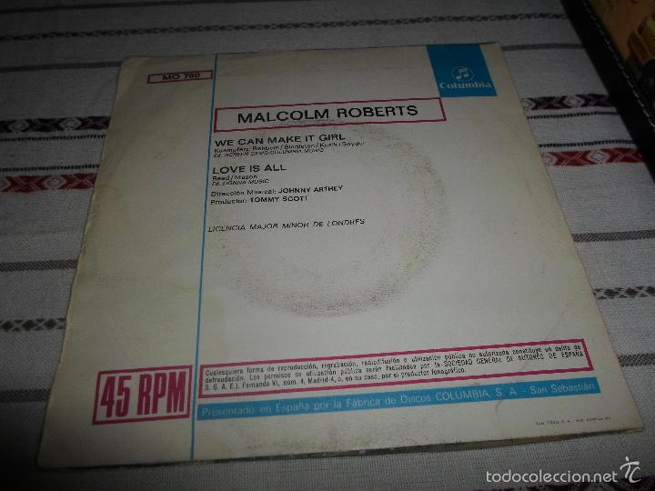 Discos de vinilo: MALCOLM ROBERTS WE CAN MAKE IT GIRL - Foto 2