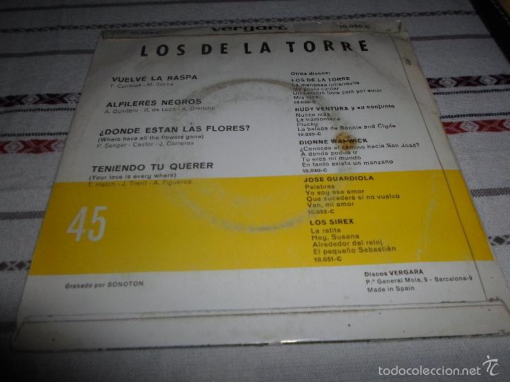 Discos de vinilo: LOS DE LA TORRE VUELVE LA RASPA - Foto 2