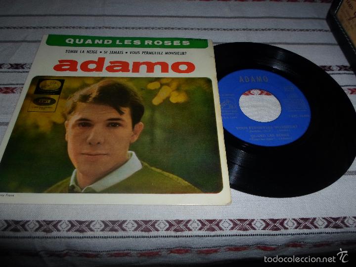 Discos de vinilo: ADAMO QUAND LES ROSES - Foto 1