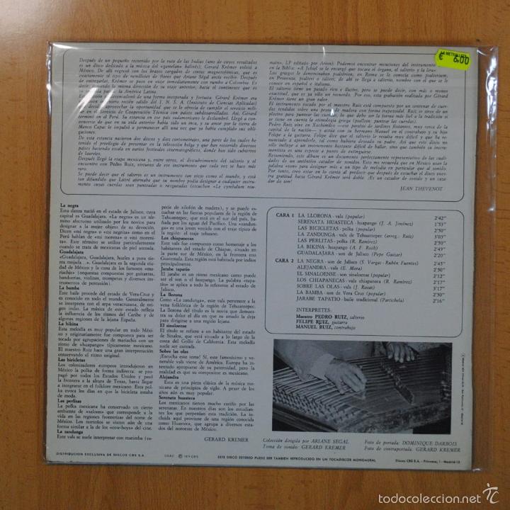 Discos de vinilo: PEDRO RUIZ - EL SALTERIO MEXICANO - LP - Foto 2