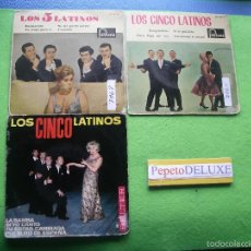 Discos de vinilo: LOS CINCO LATINOS (3 EP ) LA BAMBA/INSEPARABLES/ENAM.. EPS 1961 PDELUXE. Lote 56511220