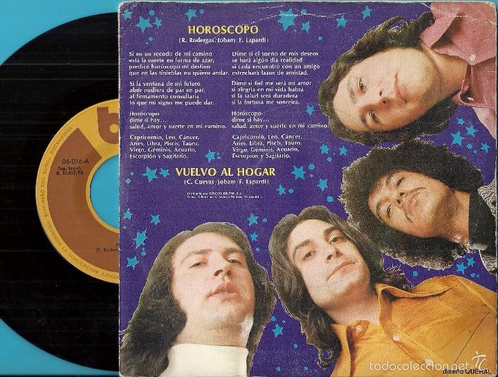 Discos de vinilo: FURIA: HOR&Oacute;SCOPO / VUELVO AL HOGAR - Foto 2