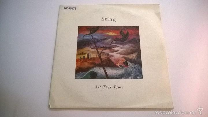 Discos de vinilo: Sting.All This Time.SINGLE.ESPA&Ntilde;A 1990.POLYGRAM. - Foto 1