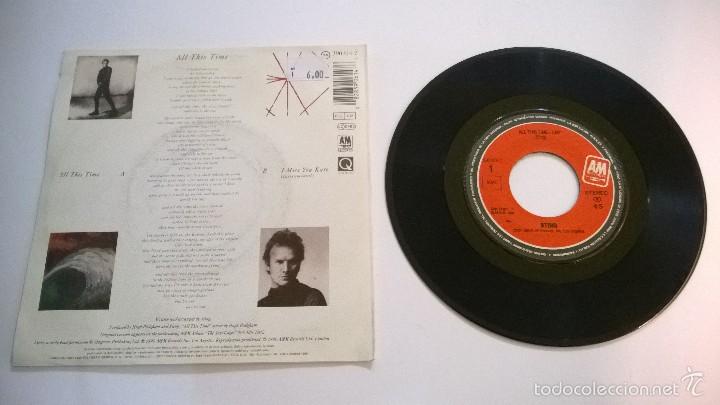 Discos de vinilo: Sting.All This Time.SINGLE.ESPA&Ntilde;A 1990.POLYGRAM. - Foto 2