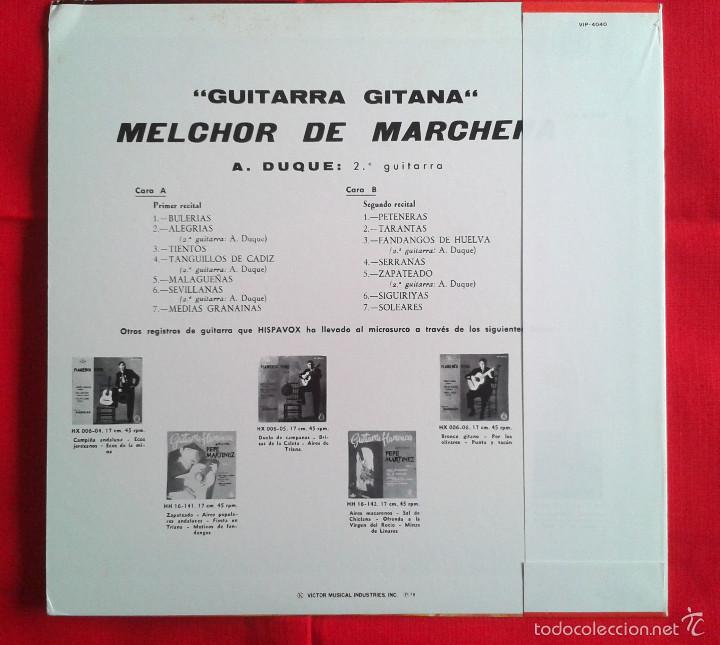 Discos de vinilo: Melchor De Marchena - Guitarra Gitana (LP) 1978 - Edici&oacute;n Japonesa - Foto 2