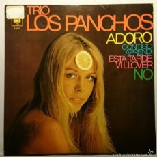 Discos de vinilo: TRIO LOS PANCHOS - (SOLO CUBIERTA) ADORO / CONTIGO APRENDI / ESTA TARDE VI LLOVER / NO (1968)