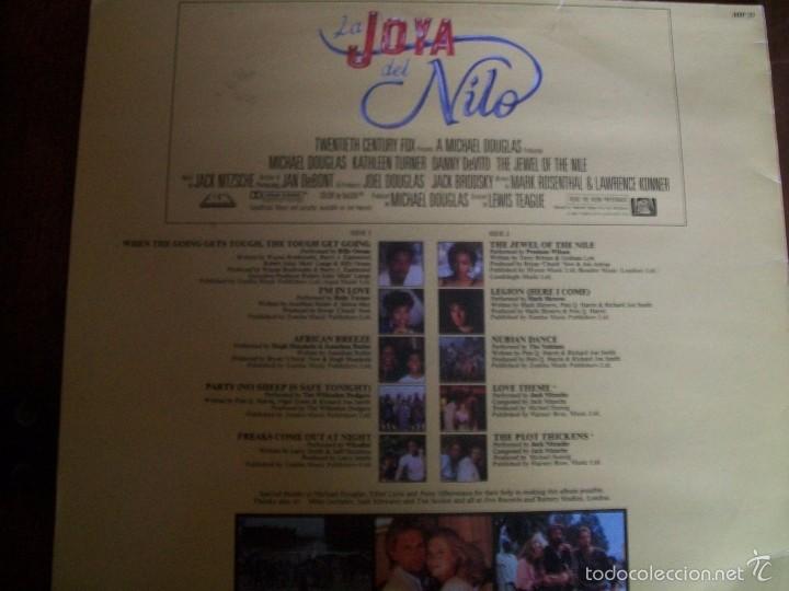 Discos de vinilo: La Joya Del Nilo (LP) OST SOUNDTRACK - Foto 2