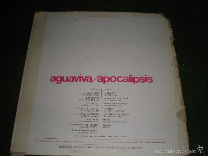 Discos de vinilo: Aguaviva. Apocalipsis - Foto 2