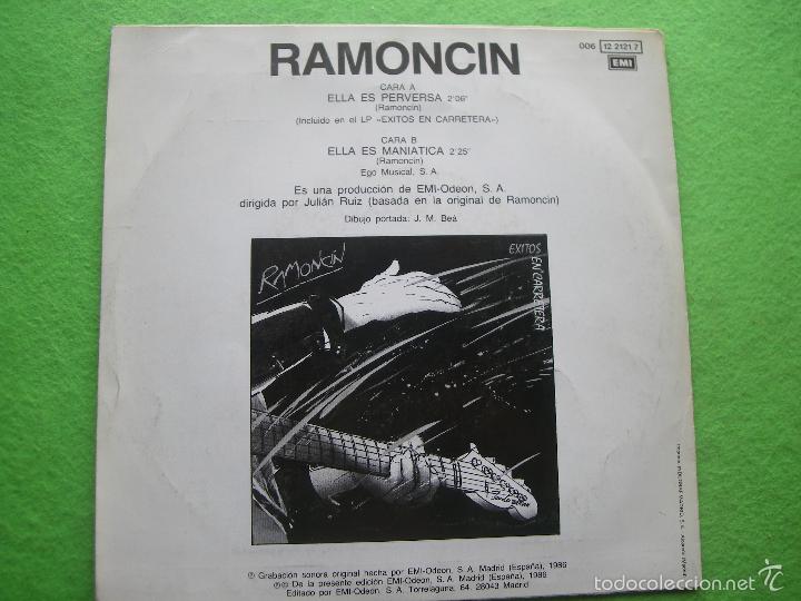 Discos de vinilo: RAMONCIN  ELLA ES PERVERSA SINGLE  SPAIN 1986 PDELUXE - Foto 2