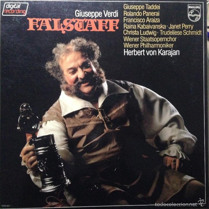 Dischi in vinile: FALSTAFF - VERDI - Taddei, Ludwig, Karajan