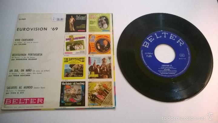 Discos de vinilo: Eurovision 69.EP.ESPA&Ntilde;A.BELTER. - Foto 2