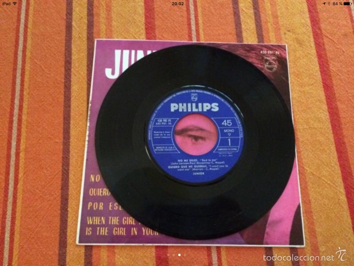 Discos de vinilo: Single Junior No me dejes - Foto 3