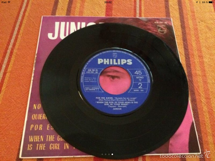 Discos de vinilo: Single Junior No me dejes - Foto 4