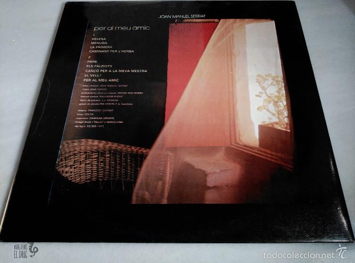 Discos de vinilo: JOAN MANUEL SERRAT PER AL MEU AMIC - Foto 2