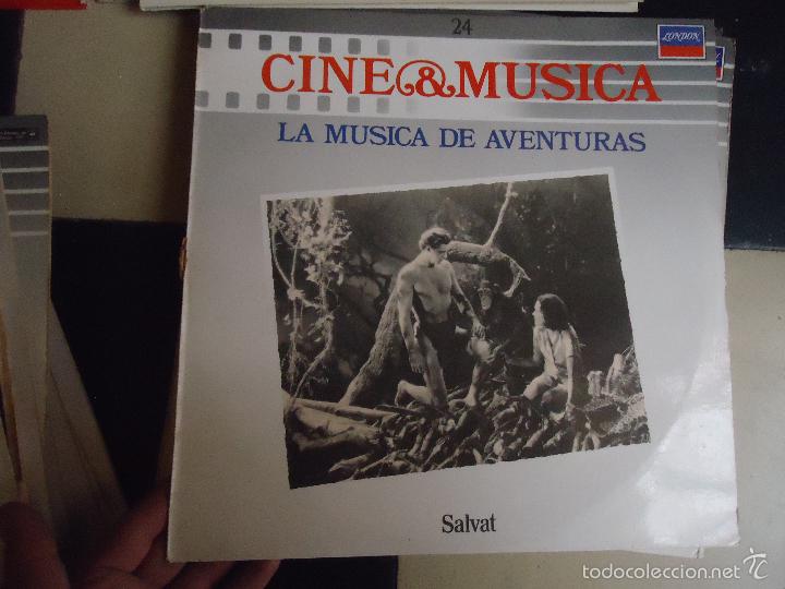 Discos de vinil: lp disco vinilo grande cine y musica salvat - numero - 24 - LA MUSICA DE AVENTURAS PORTADA TARZAN