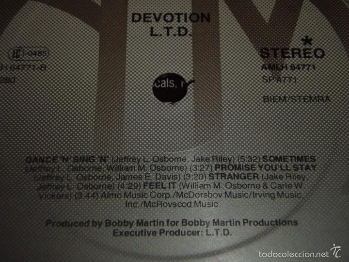 Discos de vinilo: L.T.D. ?&ndash; Devotion, Netherlands 1979 A&M Records - Foto 6