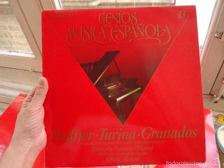 Dischi in vinile: genios de la musica espa&ntilde;ola disco vinilo grande - NUMERO 13 HALFFTER TURINA GRANADOS