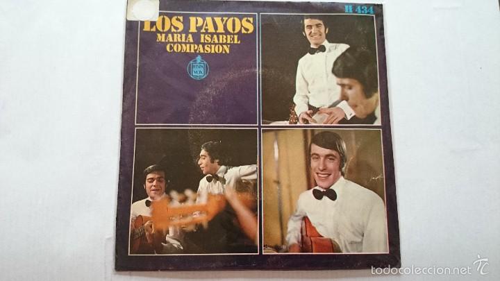 Discos de vinilo: LOS PAYOS - MARIA ISABEL / COMPASION (1969) - Foto 1