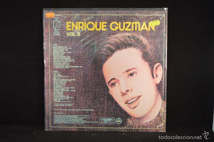 Discos de vinilo: ENRIQUE GUZMAN - VOL II - 15 AUTENTICOS EXITOS - LP - Foto 2