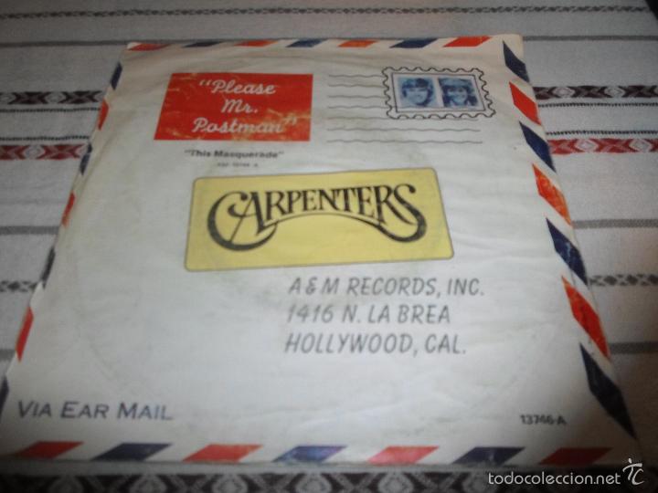 Discos de vinilo: CARPENTERS PLEASE MR POSTMAN - Foto 2