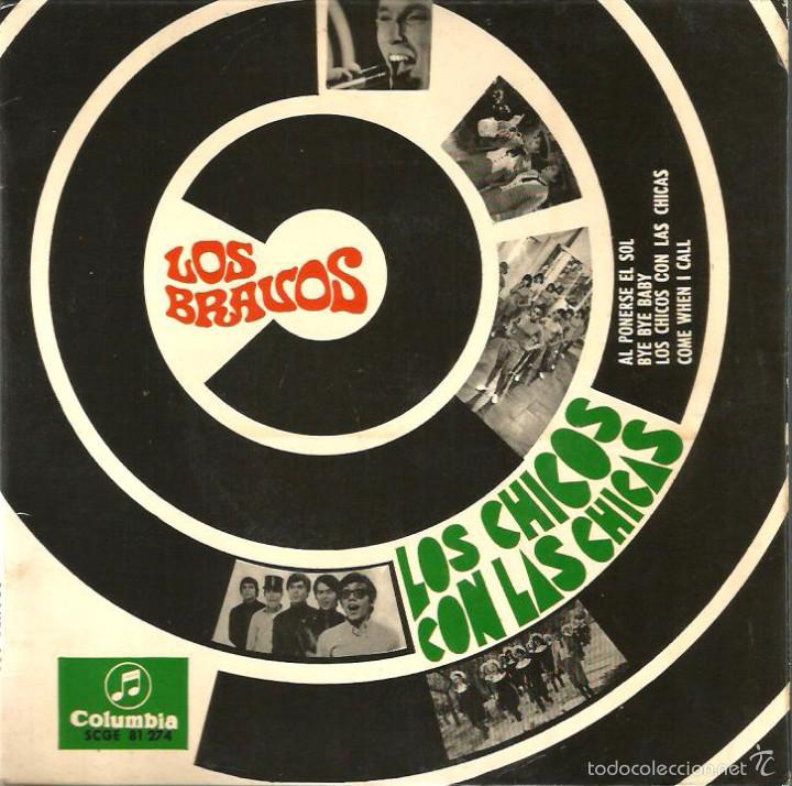 Discos de vinilo: EP LOS BRAVOS : AL PONERSE EL SOL, LOS CHICOS CON LAS CHICAS, ETC - Foto 1