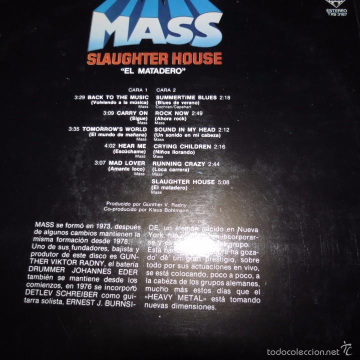 Discos de vinilo: mass - slaughter house - Foto 2