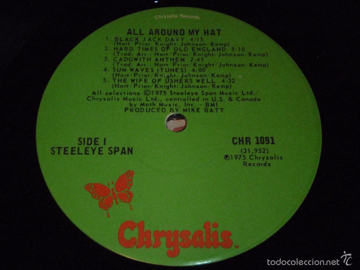 Discos de vinilo: Steeleye Span ?&ndash; All Around My Hat, US 1975 Chrysalis - Foto 5
